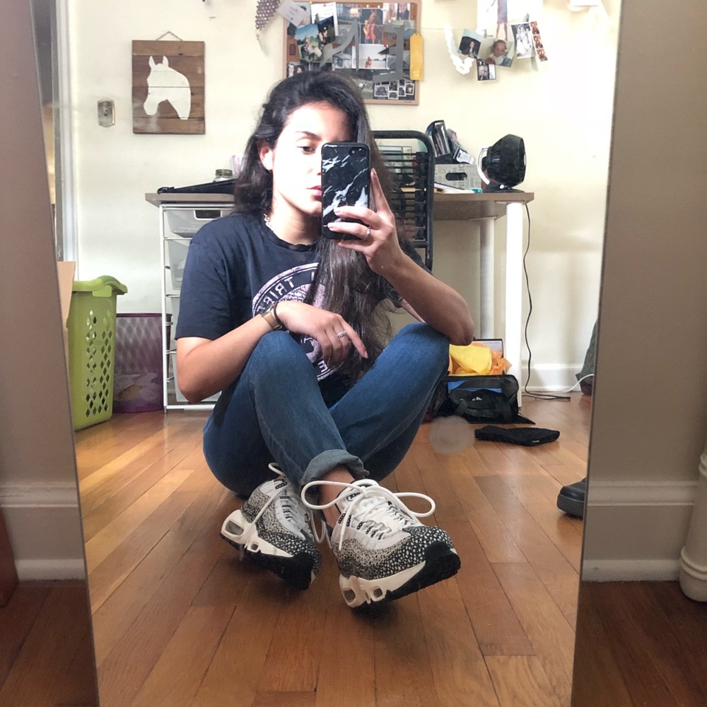 NIKE Air Max 95 Rpm Embossed Lace Up Sneakers